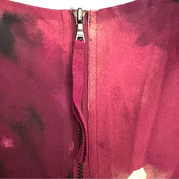 Loft Dress Burgundy and Pink Sleeveless size 4 - Picture 9 of 13